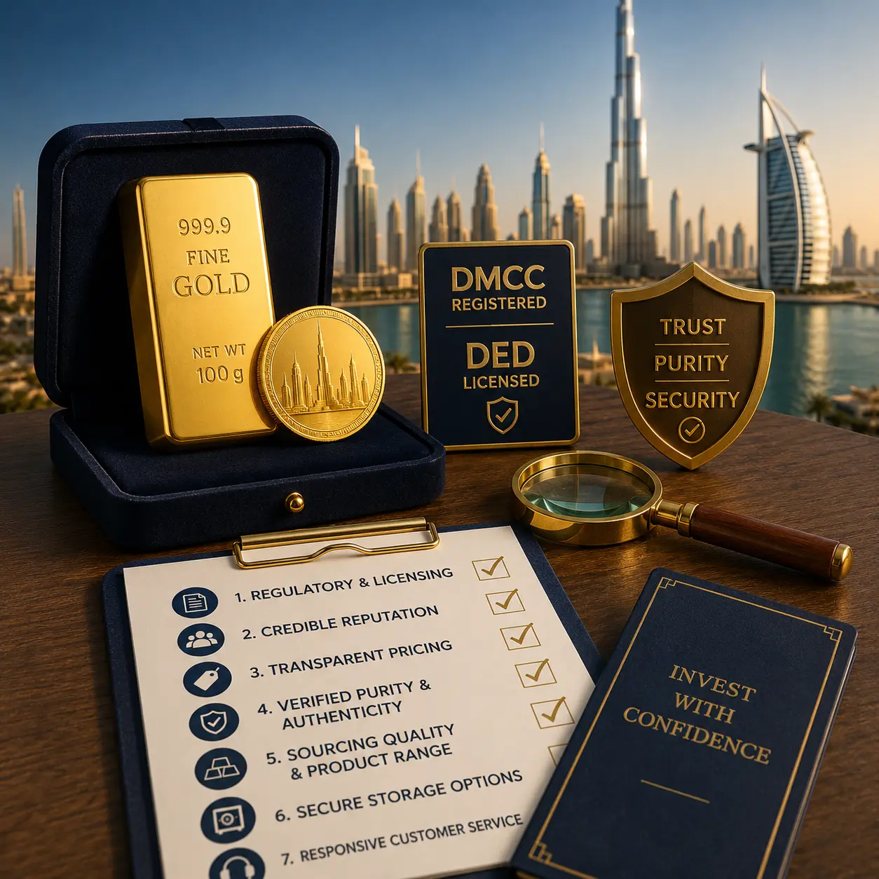 How To Choose a Trusted Gold Bullion Dealer in Dubai: 7 Things Investors Should Check